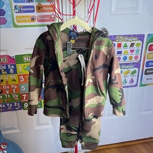 Polo by Ralph Lauren Green Camo Hoodie Set